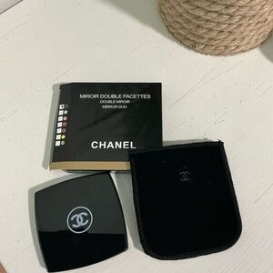CHANEL Miroir Double Facette - Makeup Mirror (Duo Compact) - BLACK - NIB